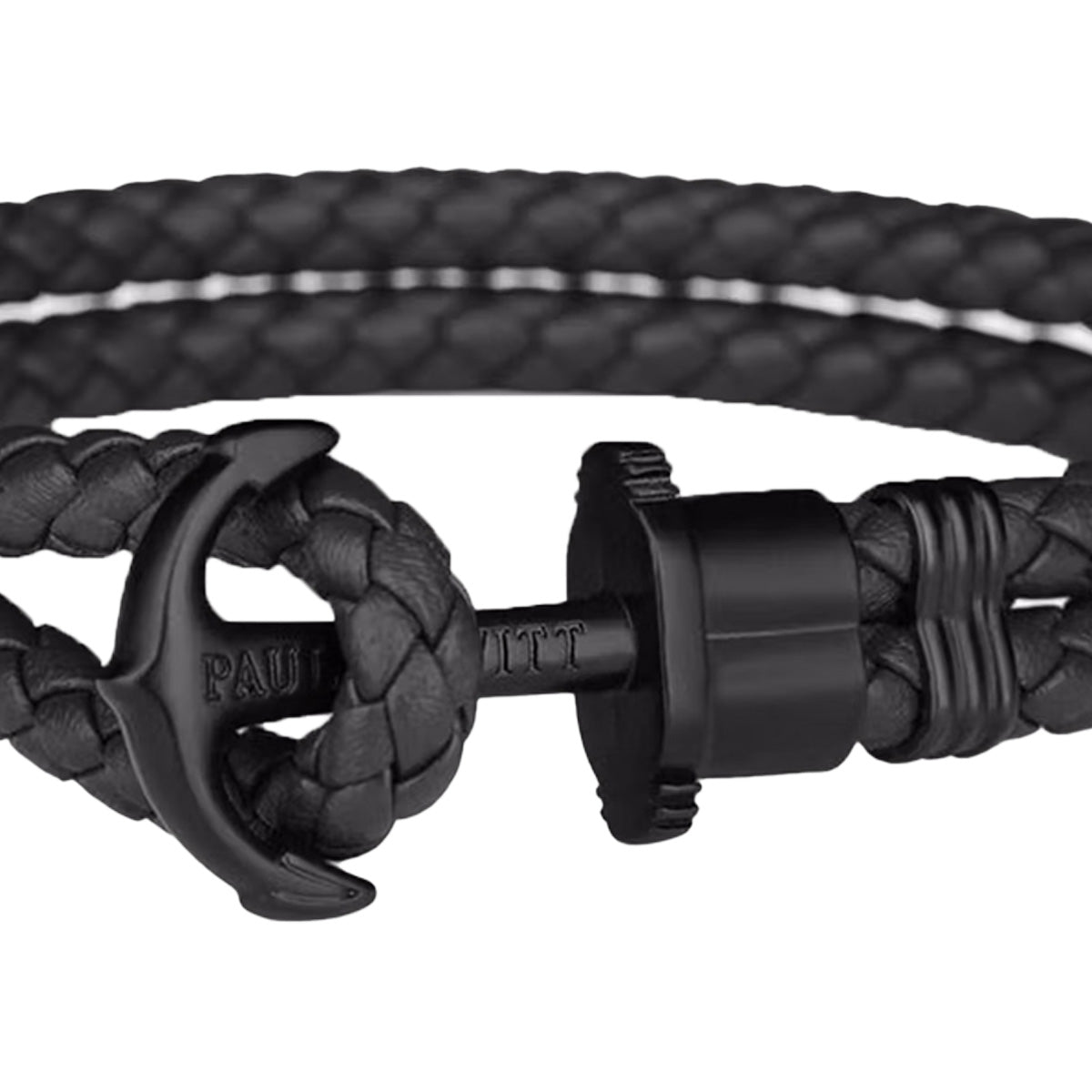 Paul Hewitt Phrep Black Leather XXXL Bracelet