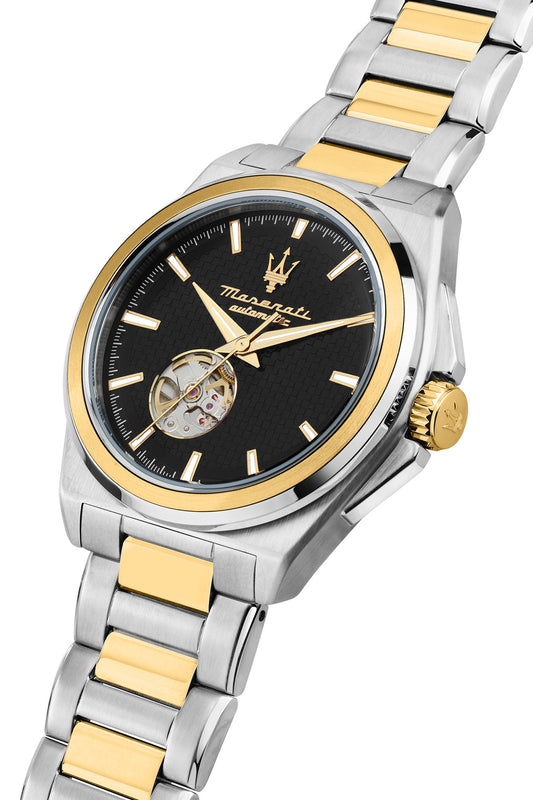 Maserati Velocita 41mm Automatic Black Dial Two Tone Stainless Steel Strap Watch