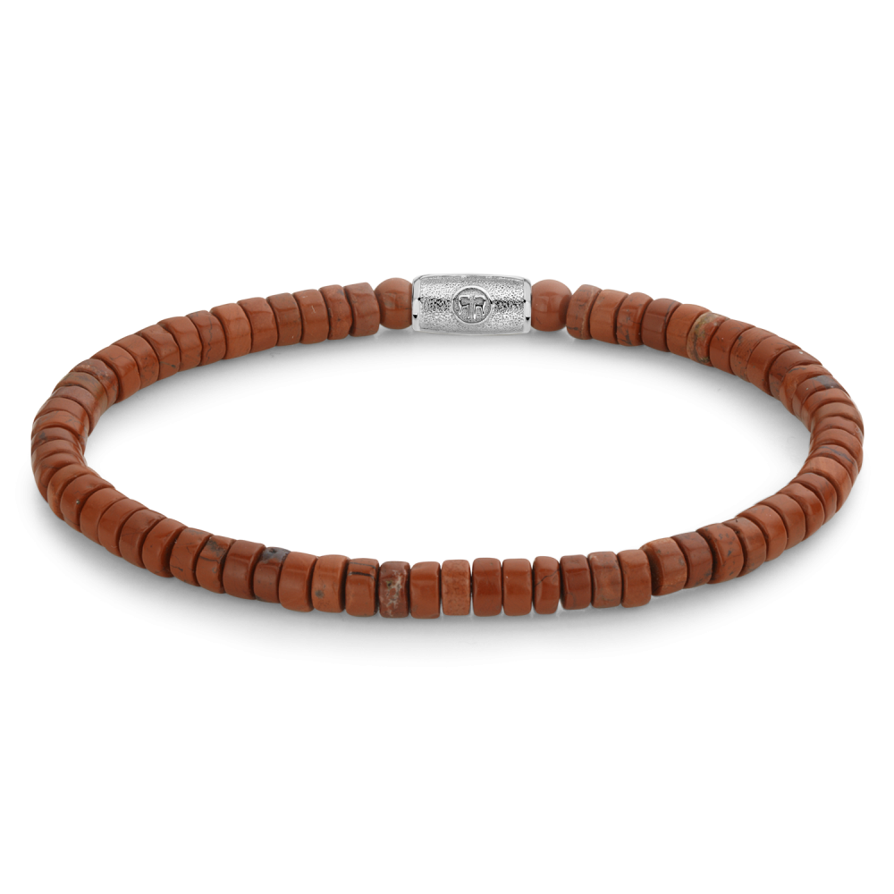 Rebel and Rose Slices - Red Jazz 4mm Bracelet