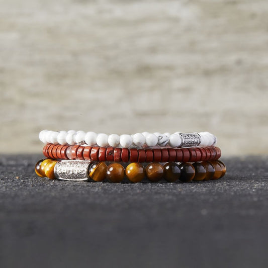 Rebel and Rose Slices - Red Jazz 4mm Bracelet