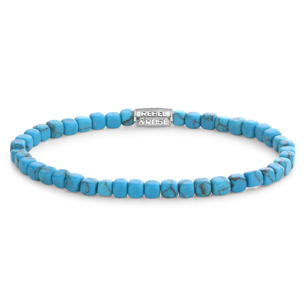 Rebel and Rose Roll The Dices - Turquoise 4mm Bracelet