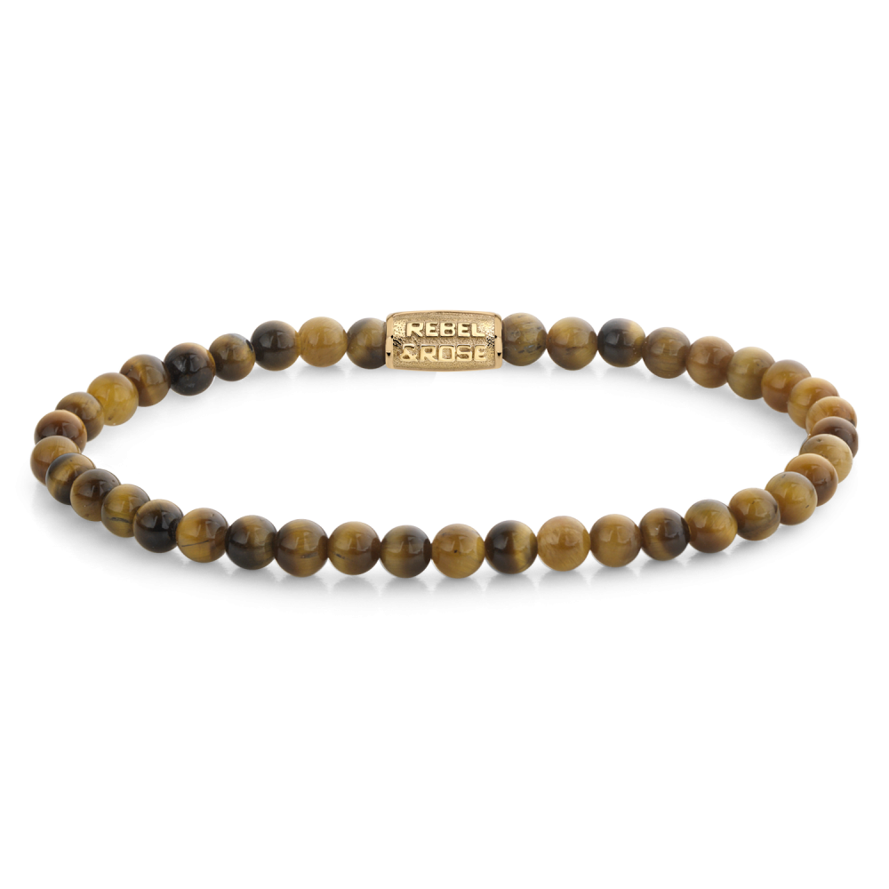 Rebel and Rose Tiger Lily Gold 4mm Bracelet