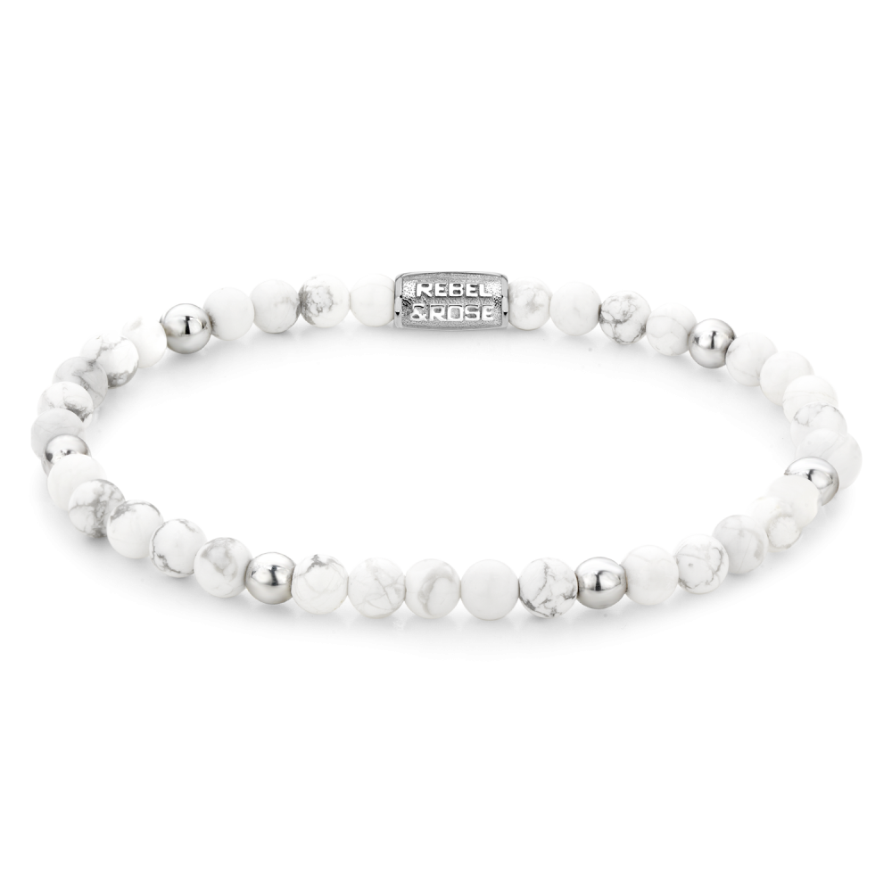 Rebel and Rose Virgin White Silver 4mm Bracelet