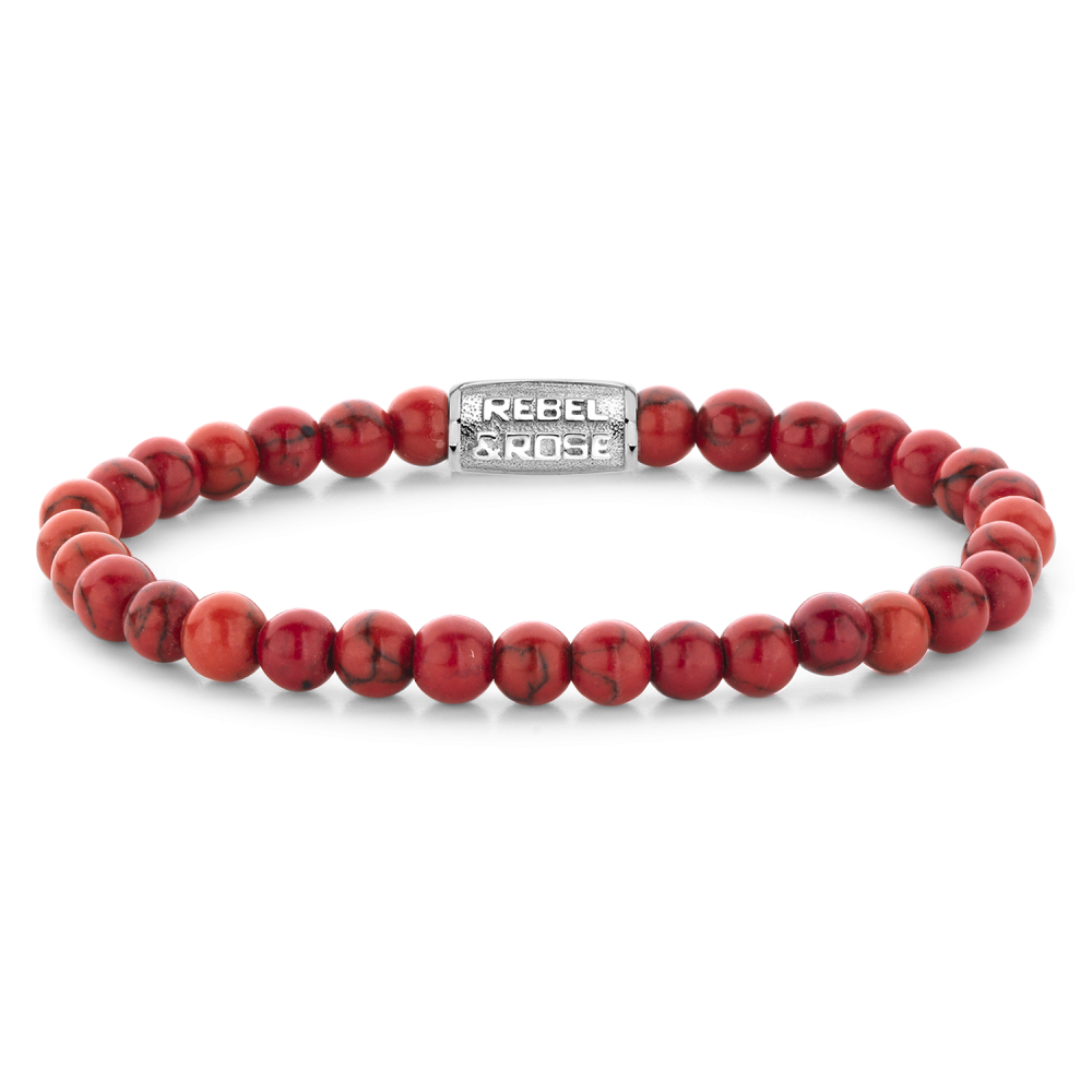 Rebel and Rose Red Delight 6mm Bracelet