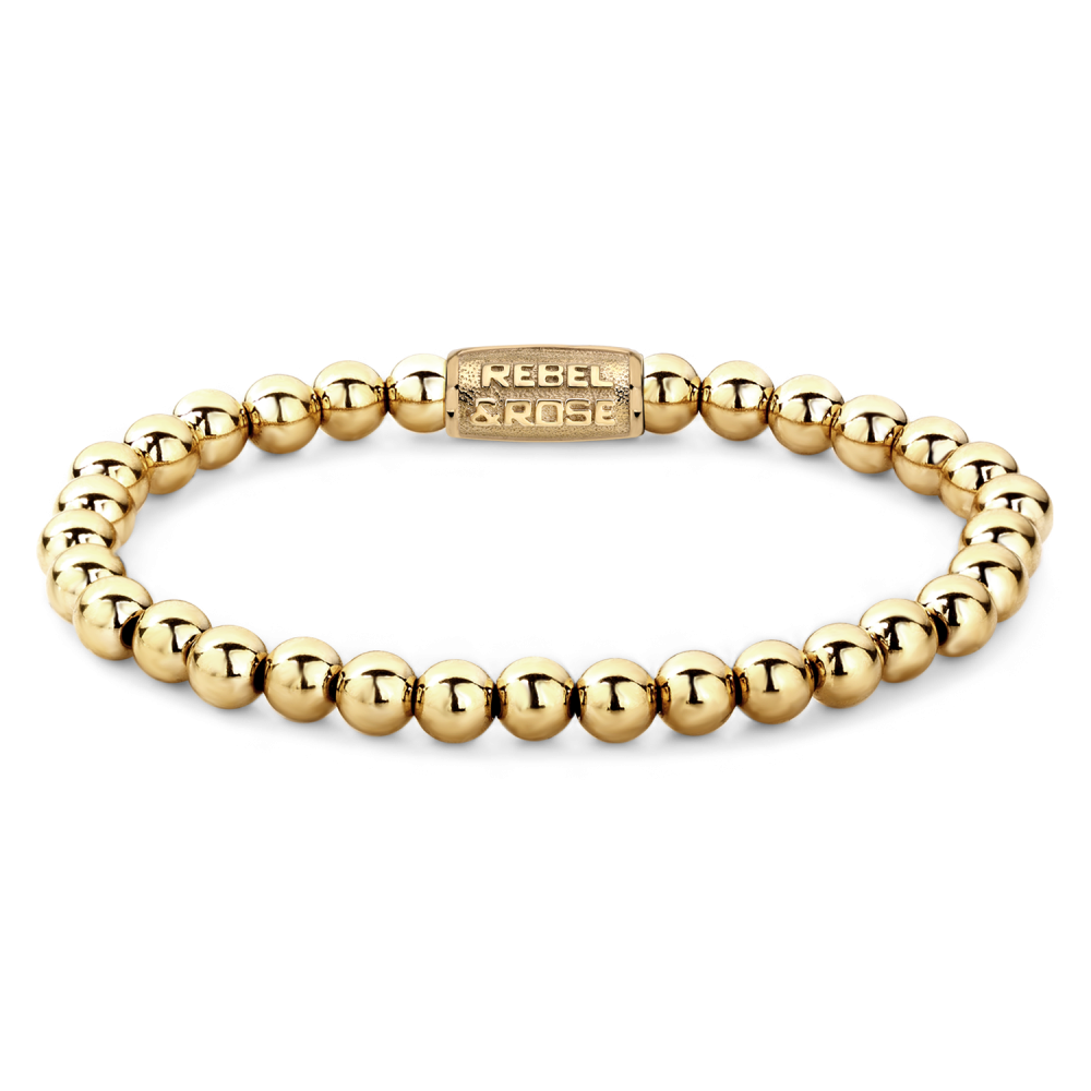 Rebel and Rose Yellow Gold Only 6mm Bracelet