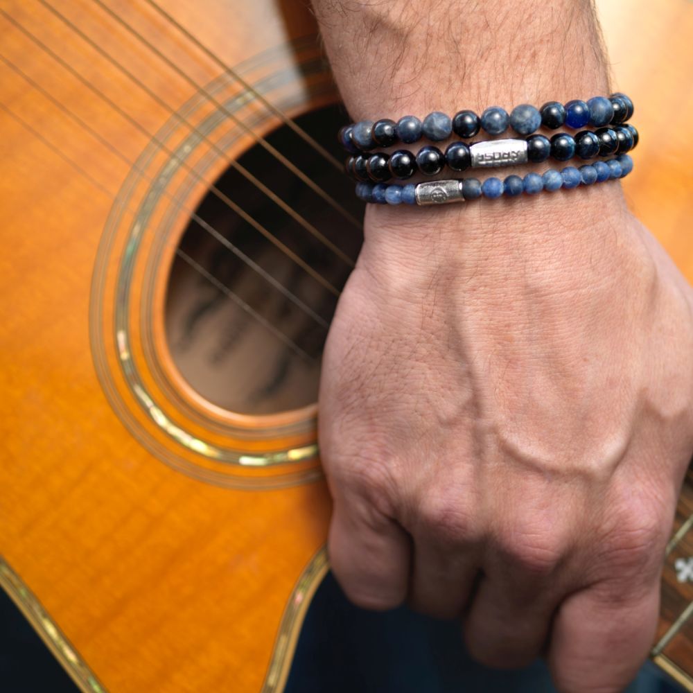 Rebel and Rose Matt Midnight 6mm Bracelet