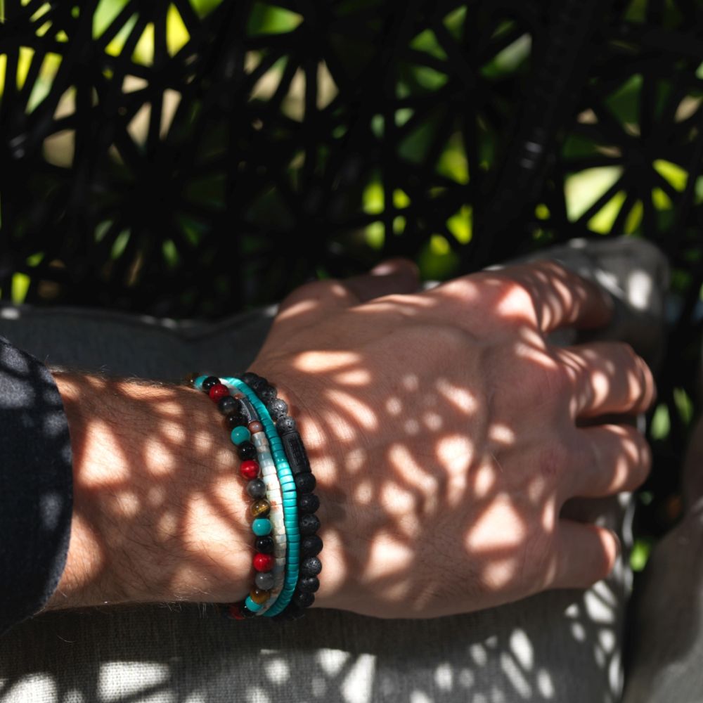 Rebel and Rose Black Moon - All-Black 6mm Bracelet