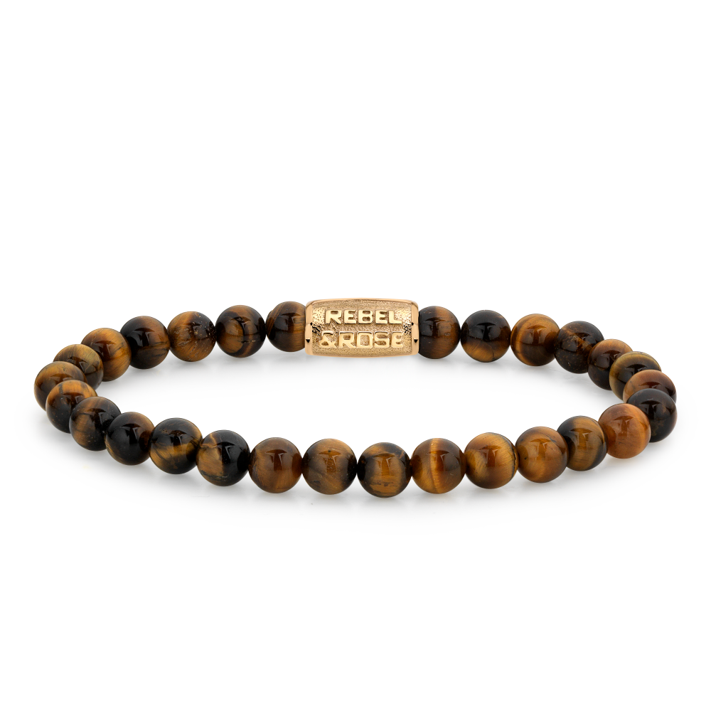 Rebel and Rose Tiger Lily Gold 6mm Bracelet