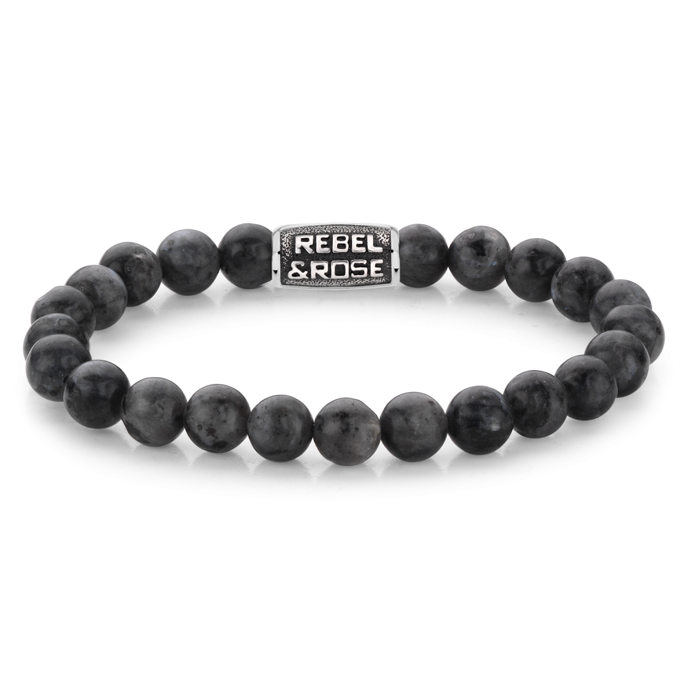 Rebel and Rose Grey Seduction Vintage 8mm Bracelet