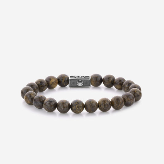 Rebel and Rose Bronzite Brown 925 8mm Bracelet