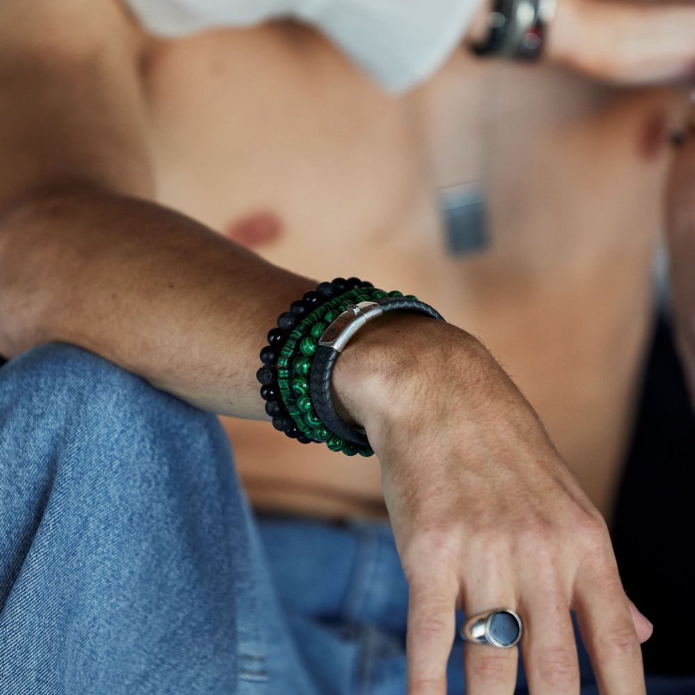 Rebel and Rose Braided Flat 925 Navy Bracelet