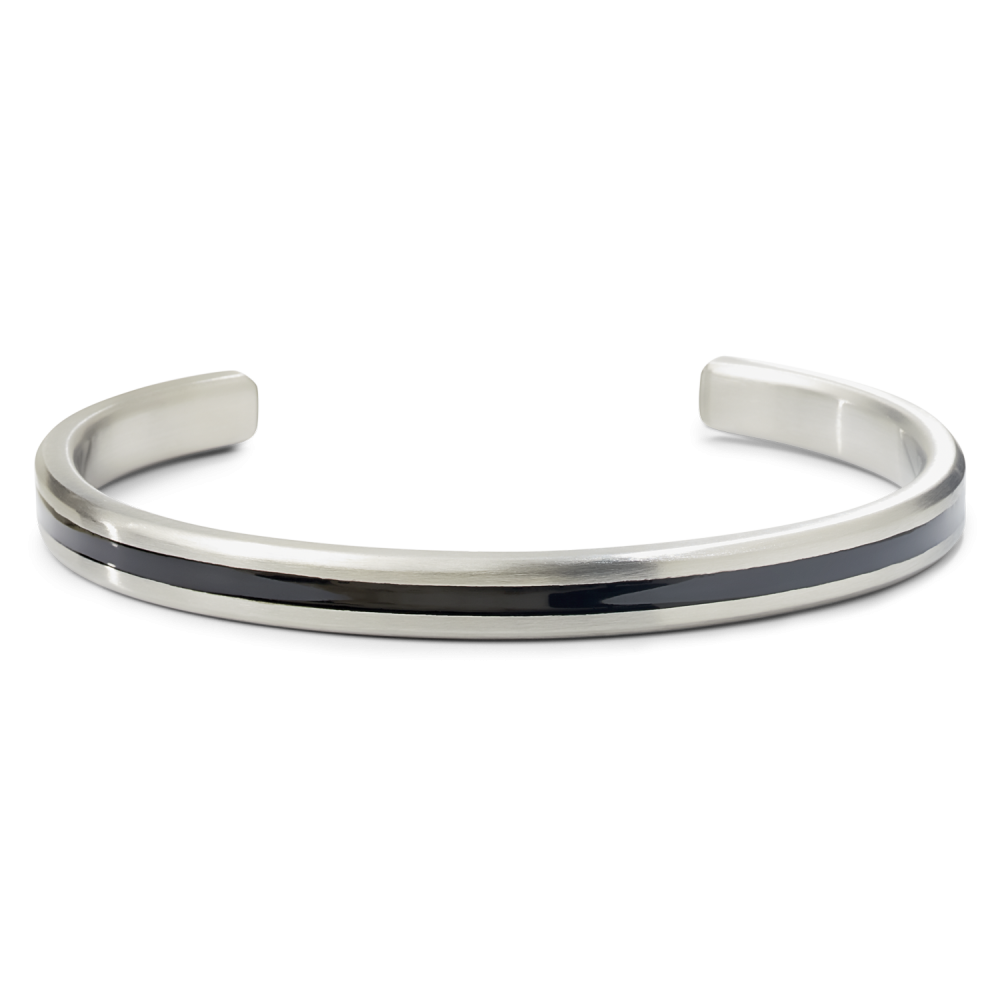 Rebel and Rose Bangle Brushed Black