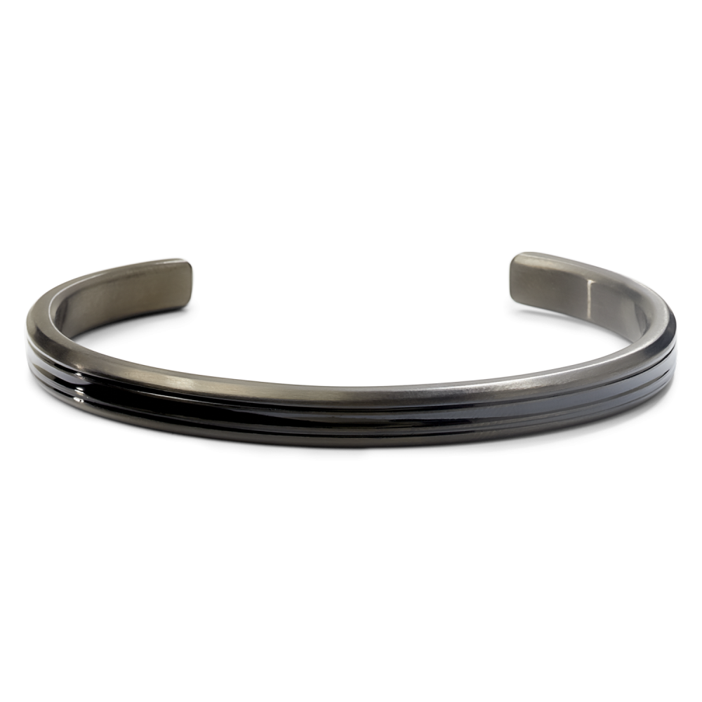 Rebel and Rose Bangle Black Lines