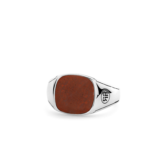 Rebel and Rose Ring Square Red