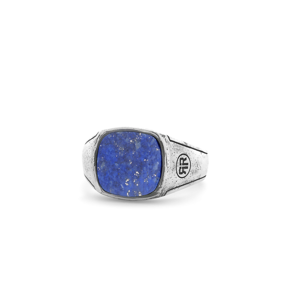 Rebel and Rose Ring Square Vintage Lapis
