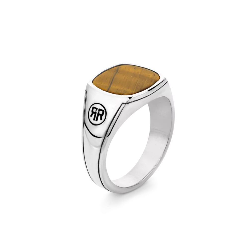 Rebel and Rose Ring Square Tiger
