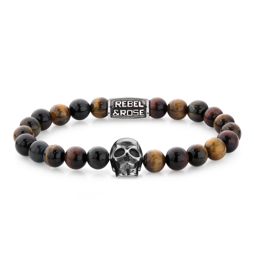 Rebel and Rose Skull Who's Afraid of the Lion Bracelet