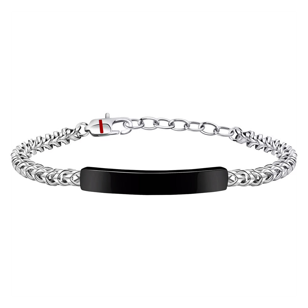 Sector Basic Bracelet IP Black Tag 18+3.5cm