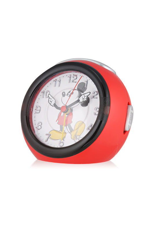 Disney Mickey 12cm Red Musical Alarm Clock