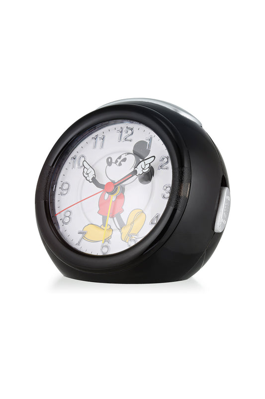 Disney Mickey 12cm Black Musical Alarm Clock