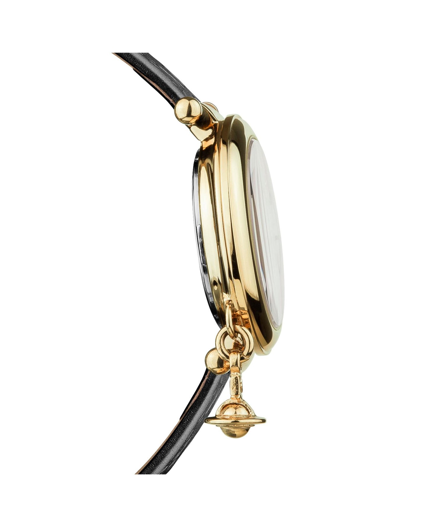 Vivienne Westwood Orb II Watch Black Gold