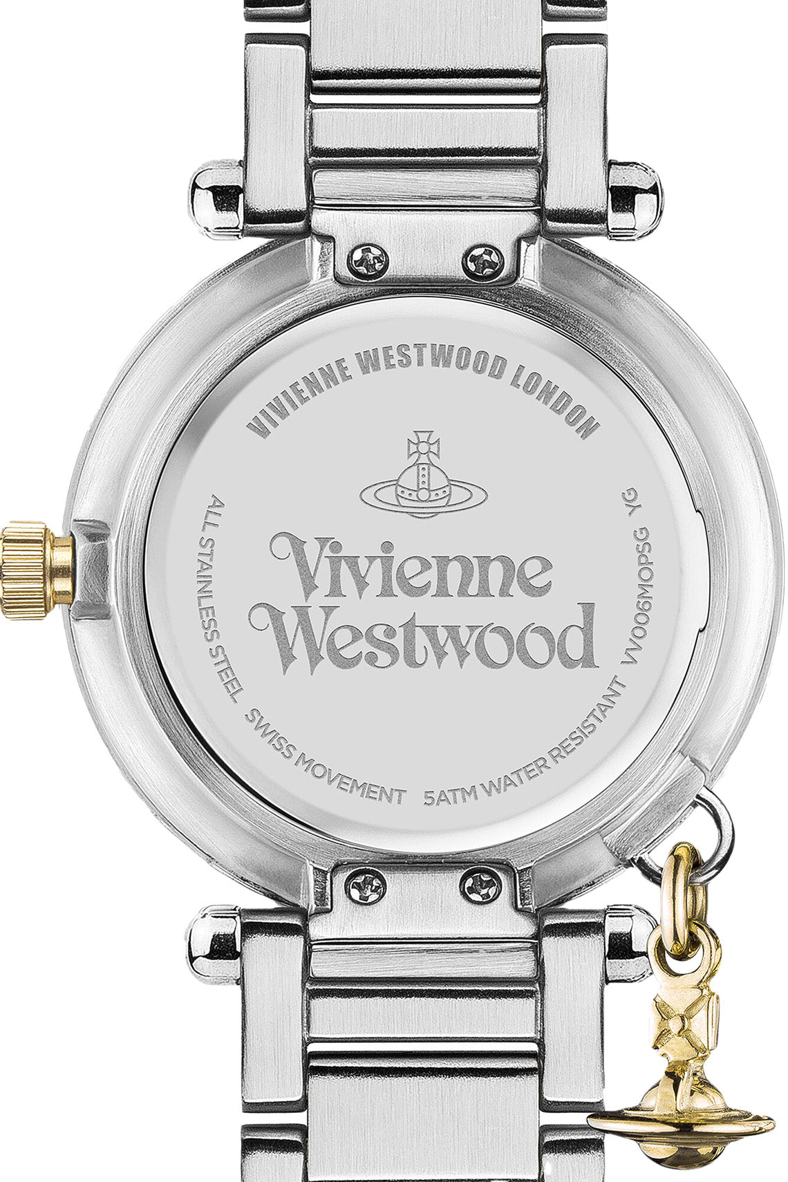 Vivienne Westwood Mother Orb Two Tone Strap Watch