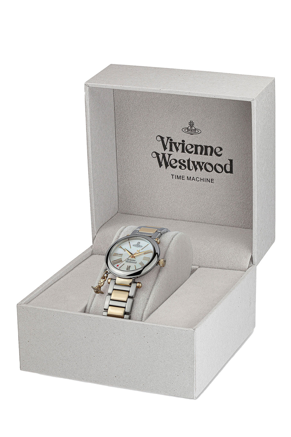 Vivienne Westwood Mother Orb Two Tone Strap Watch