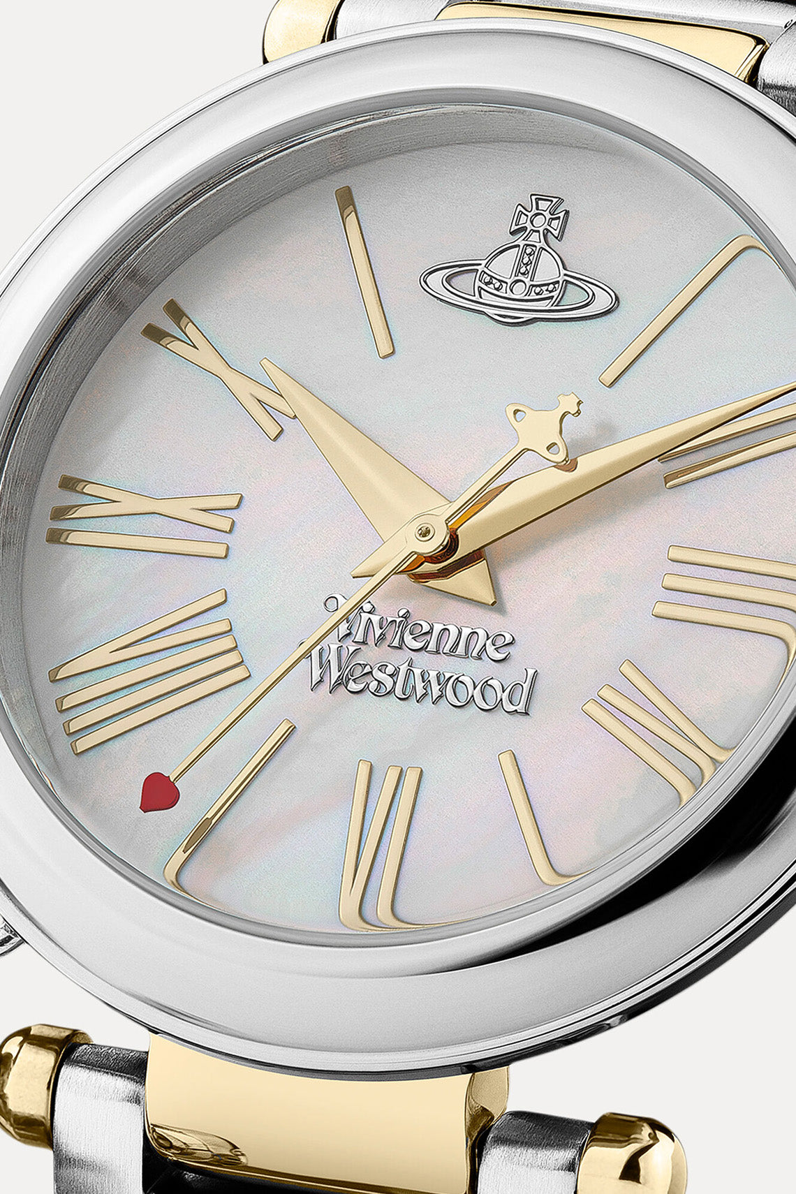 Vivienne Westwood Mother Orb Two Tone Strap Watch