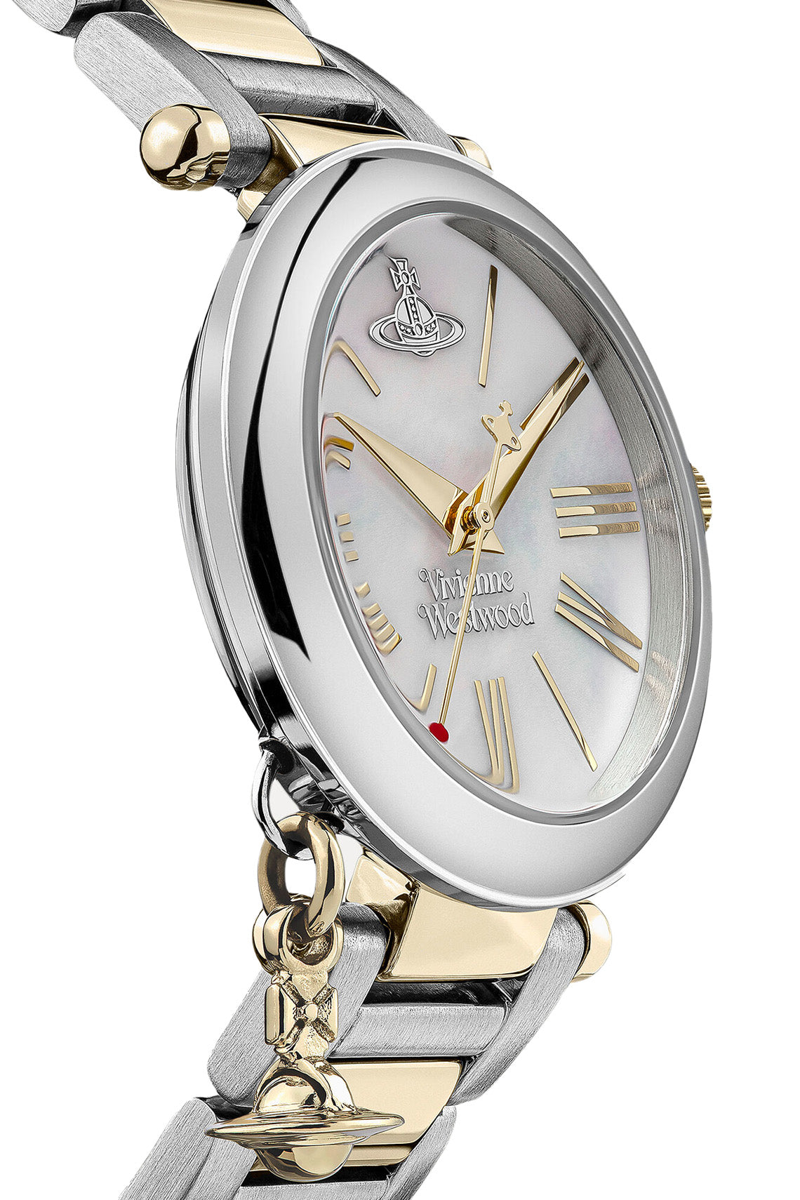 Vivienne Westwood Mother Orb Two Tone Strap Watch