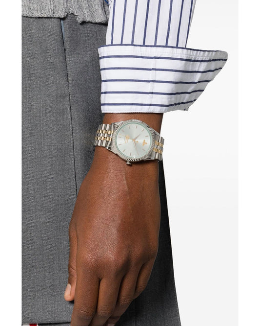 Vivienne Westwood Seymore Green Dial Two Tone Strap Watch