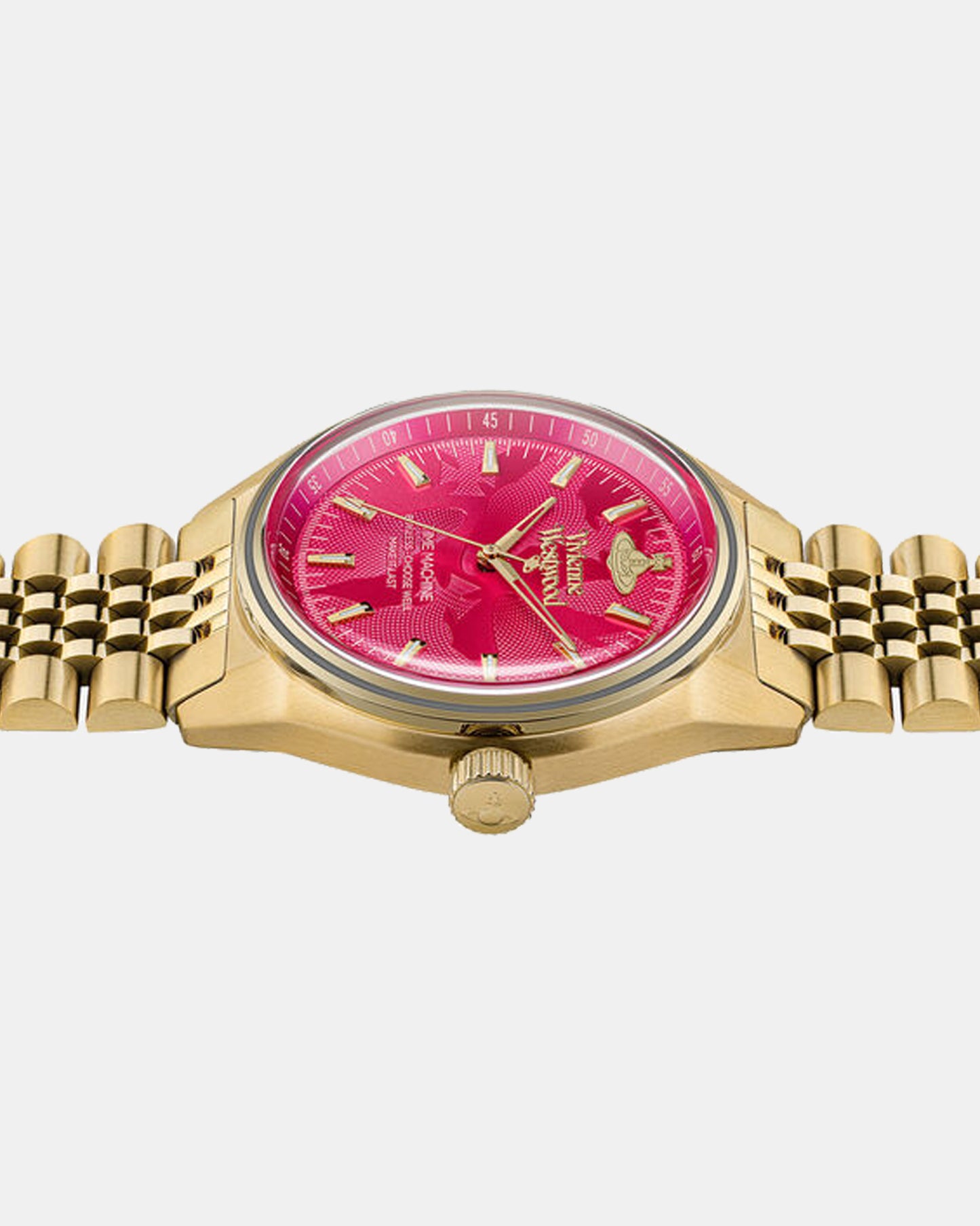 Vivienne Westwood Lady Sydenham 39mm Gold & Pink Watch