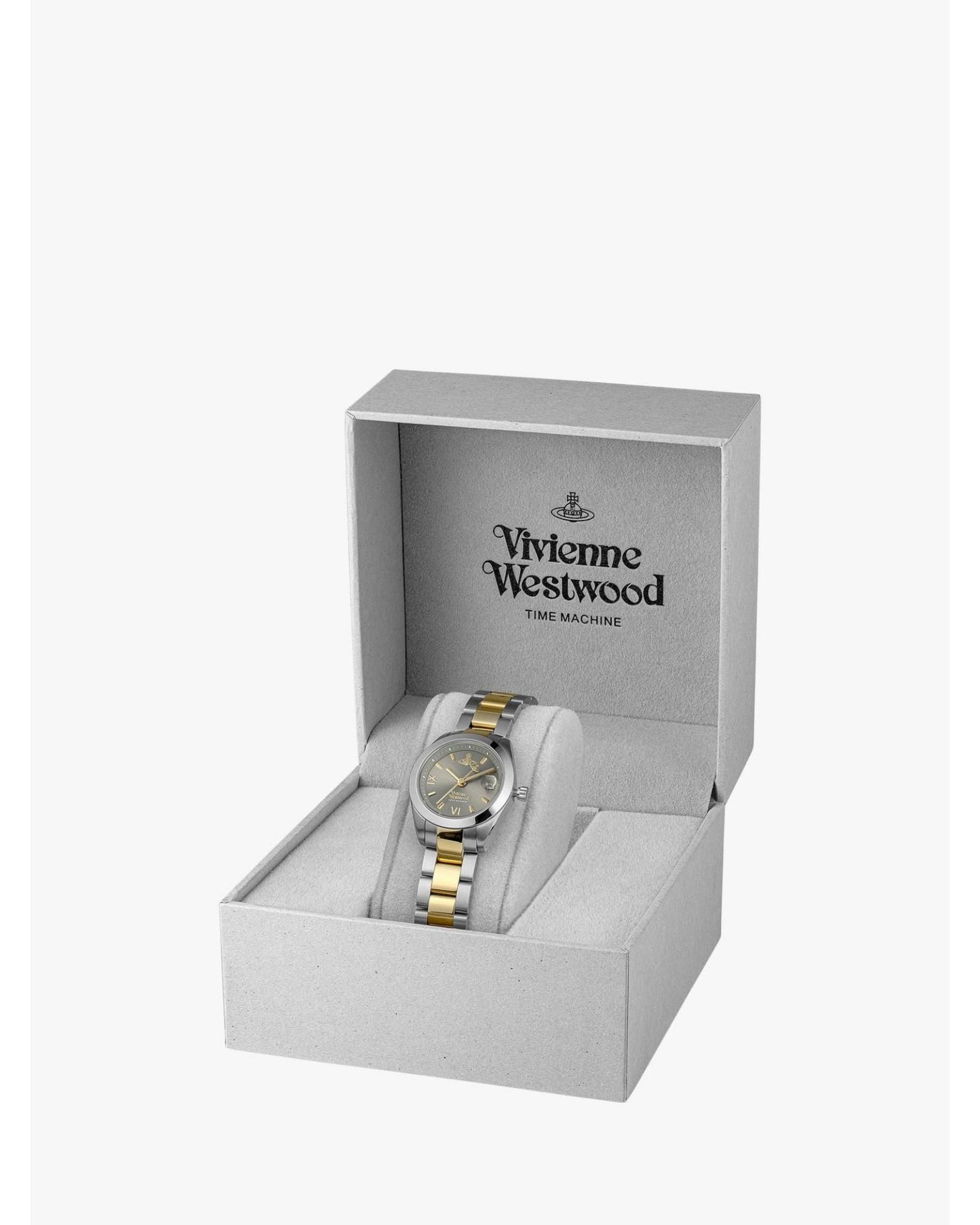 Vivienne Westwood Westwood Fenchurch Silver Dial Two Tone Strap Watch