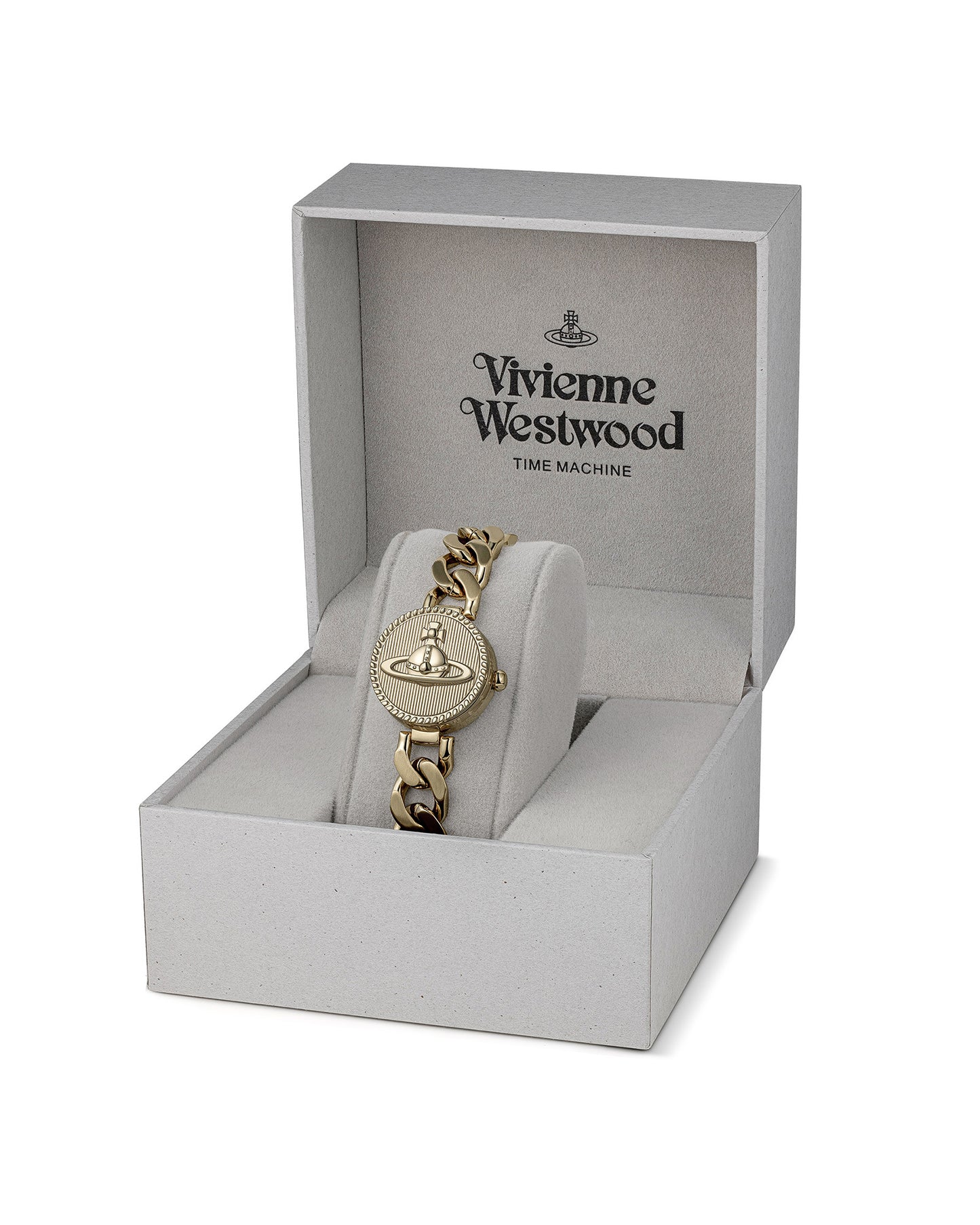 Vivienne Westwood Orb Button 25mm Gold Strap Watch