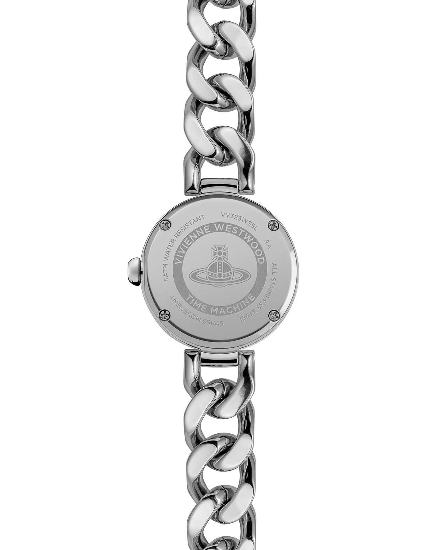 Vivienne Westwood Orb Button 25mm Silver Strap Watch