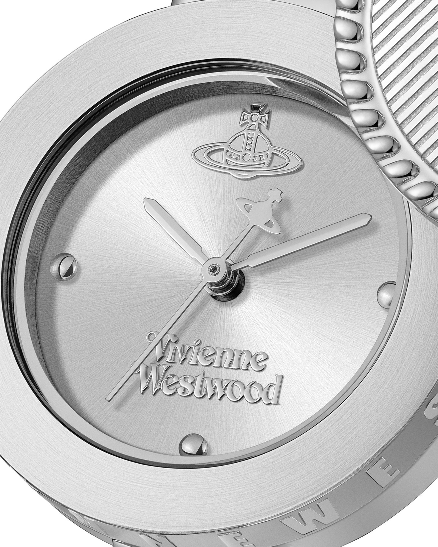 Vivienne Westwood Orb Button 25mm Silver Strap Watch