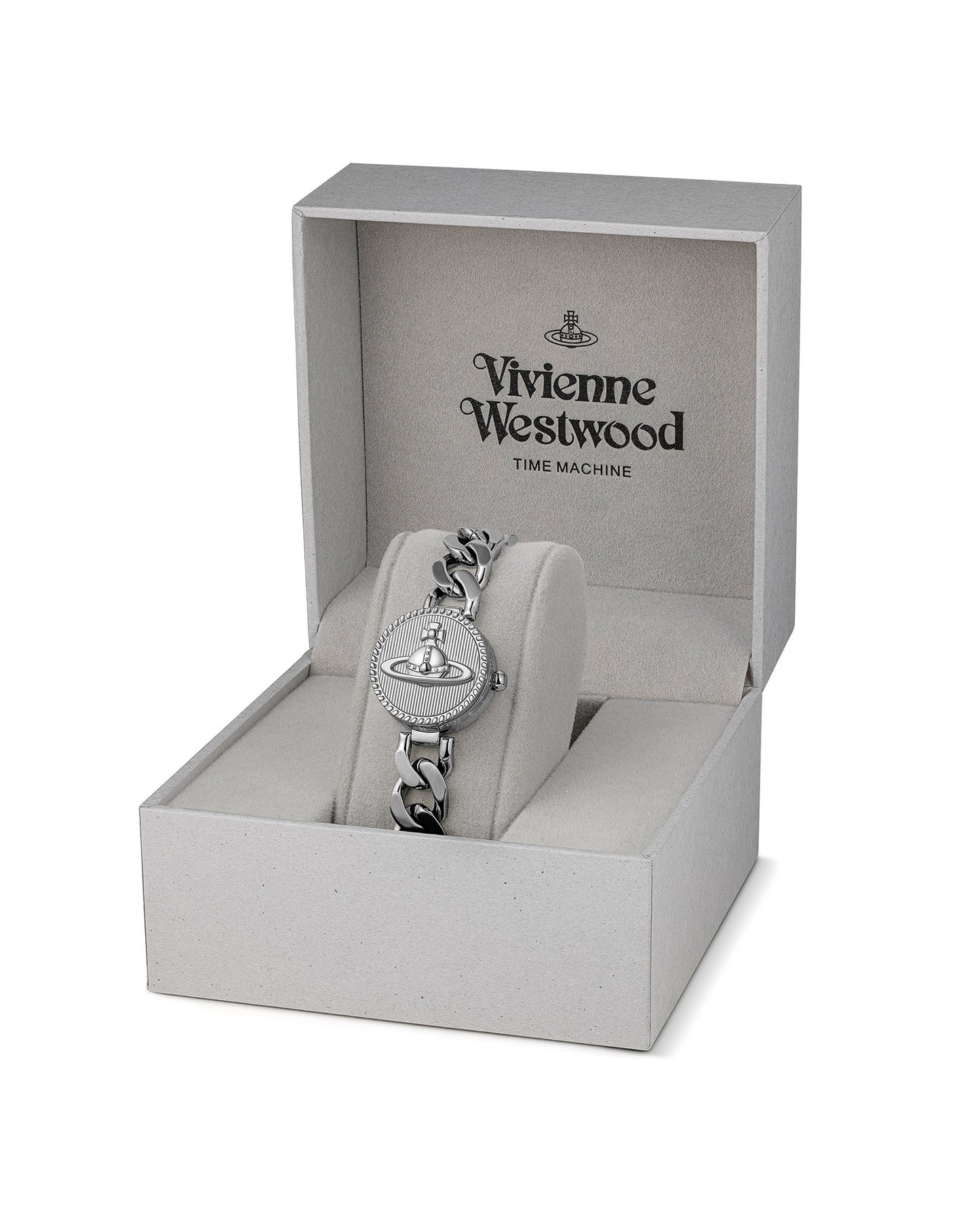Vivienne Westwood Orb Button 25mm Silver Strap Watch