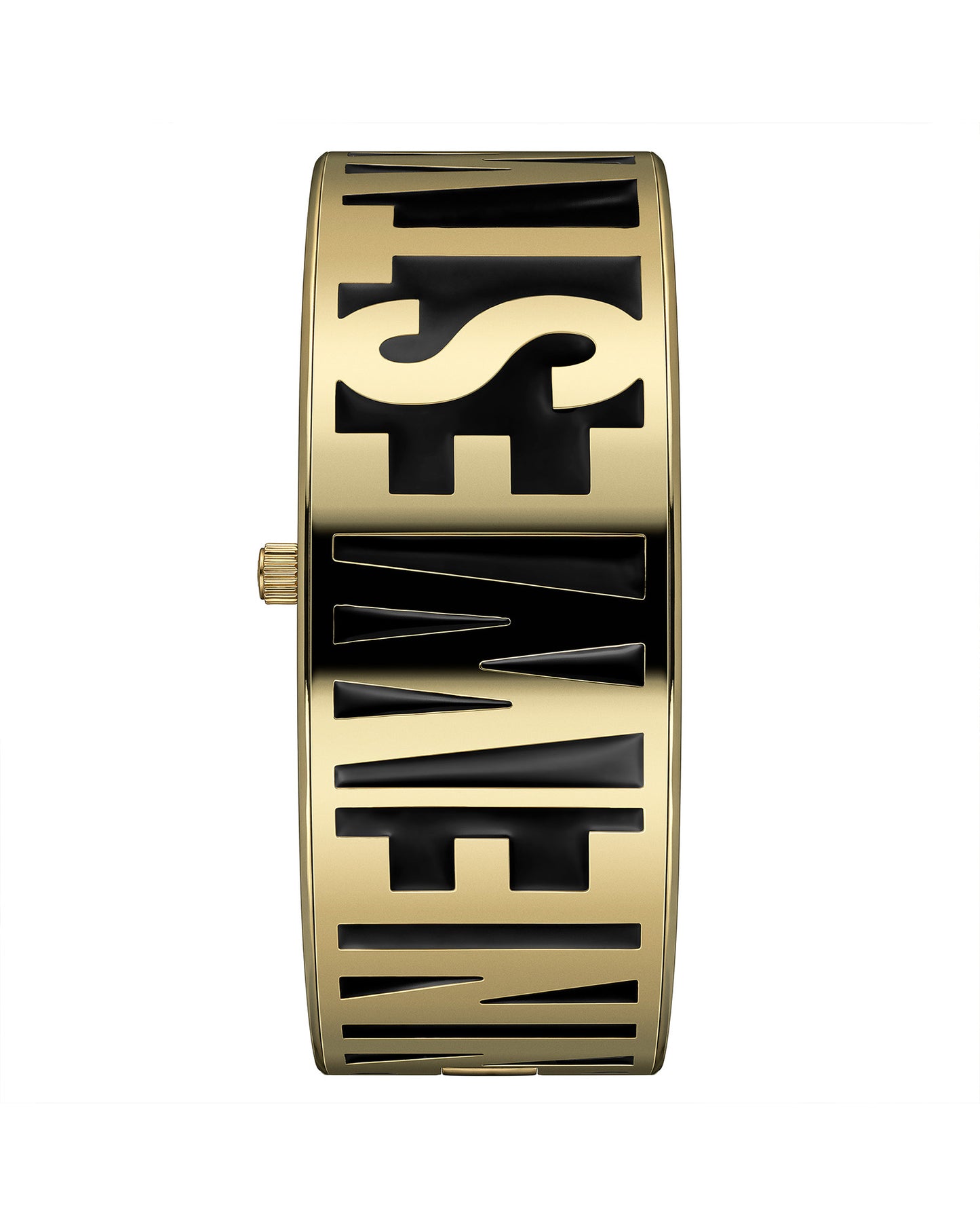 Vivienne Westwood Belvoir 25mm Black Gold Bangle Watch
