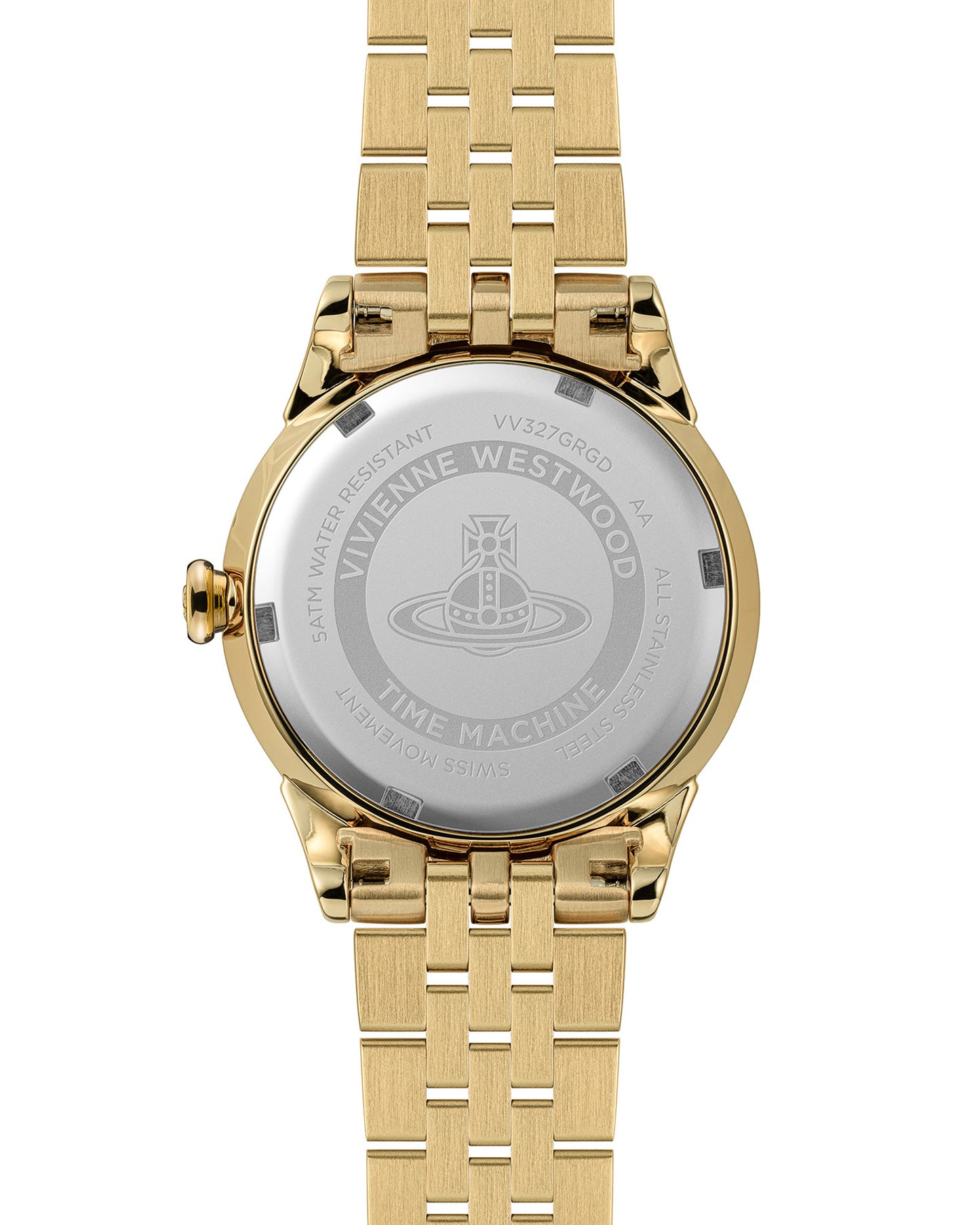 Vivienne Westwood Little Wallace 32mm Green Dial Gold Strap Watch