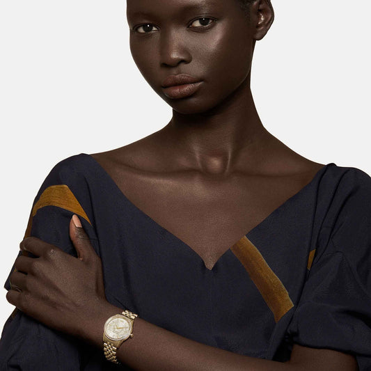 Vivienne Westwood Little Wallace 32mm Gold Dial Gold Strap Watch