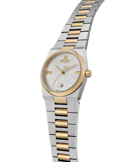 Vivienne Westwood The Hoxton 28mm Two Tone Strap Watch
