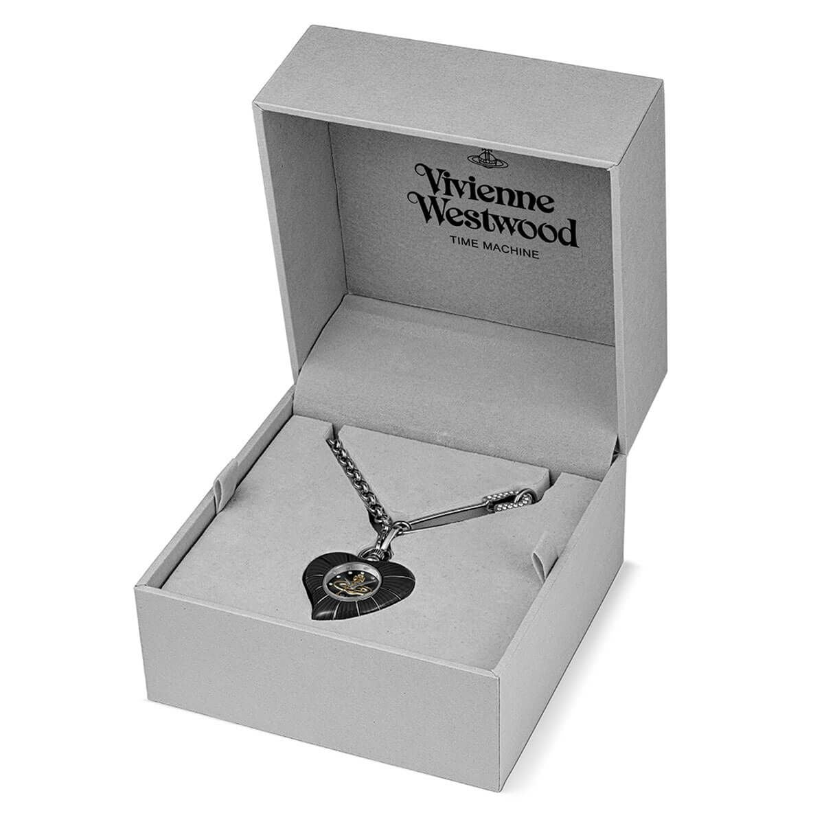 Vivienne Westwood Heart Pendant 32mm Black Watch