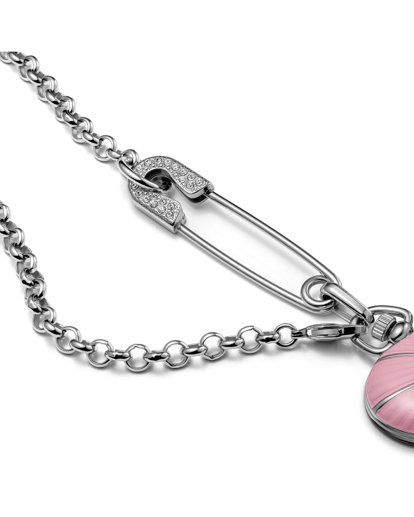 Vivienne Westwood Heart Pendant 32mm Pink Watch