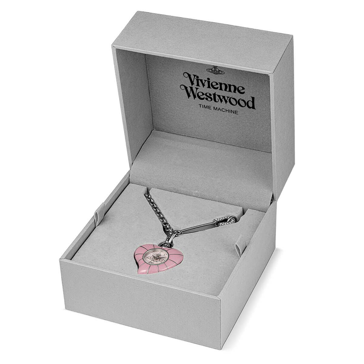 Vivienne Westwood Heart Pendant 32mm Pink Watch