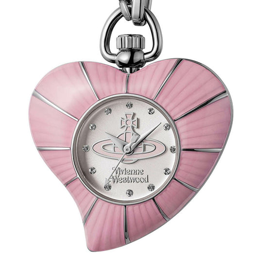 Vivienne Westwood Heart Pendant 32mm Pink Watch