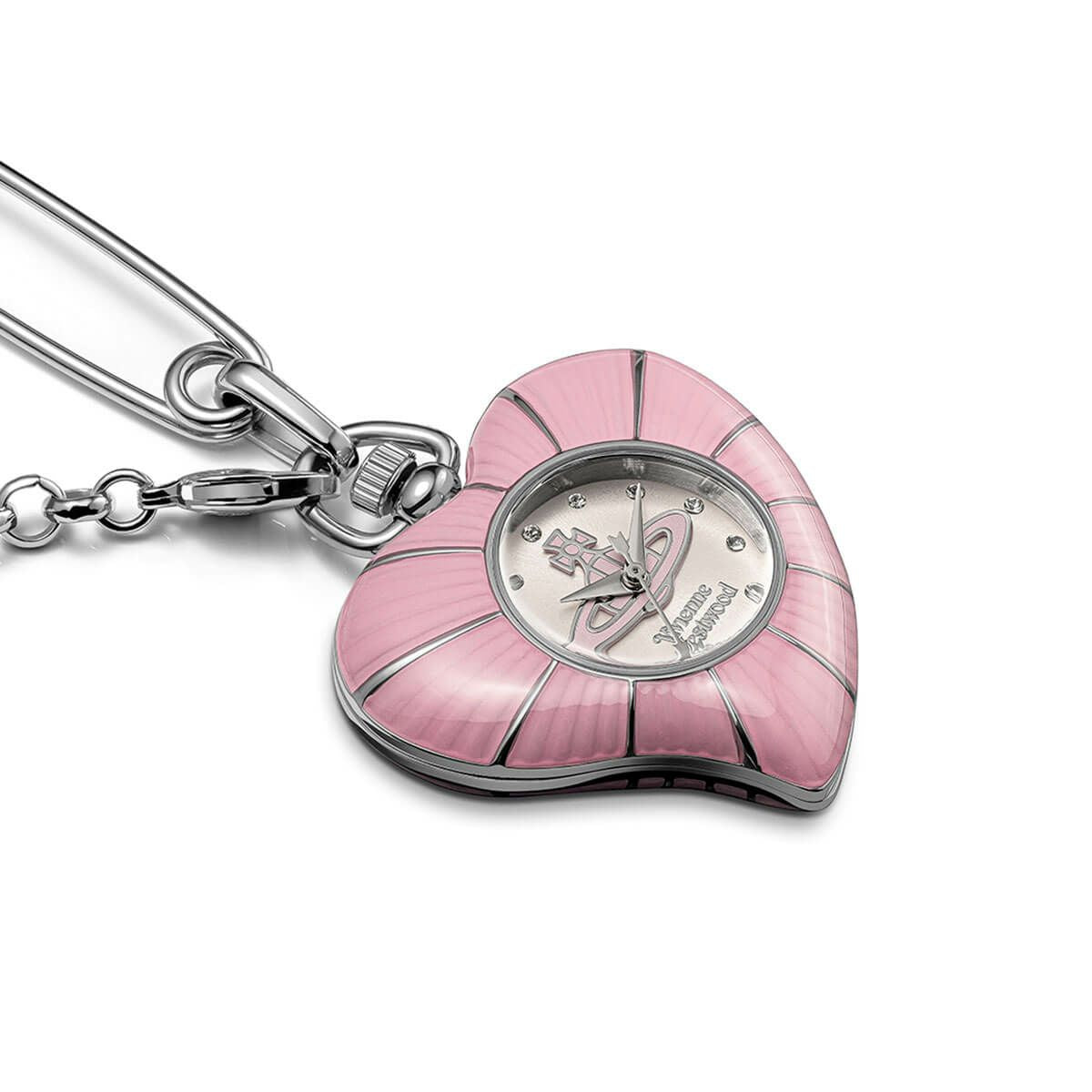 Vivienne Westwood Heart Pendant 32mm Pink Watch
