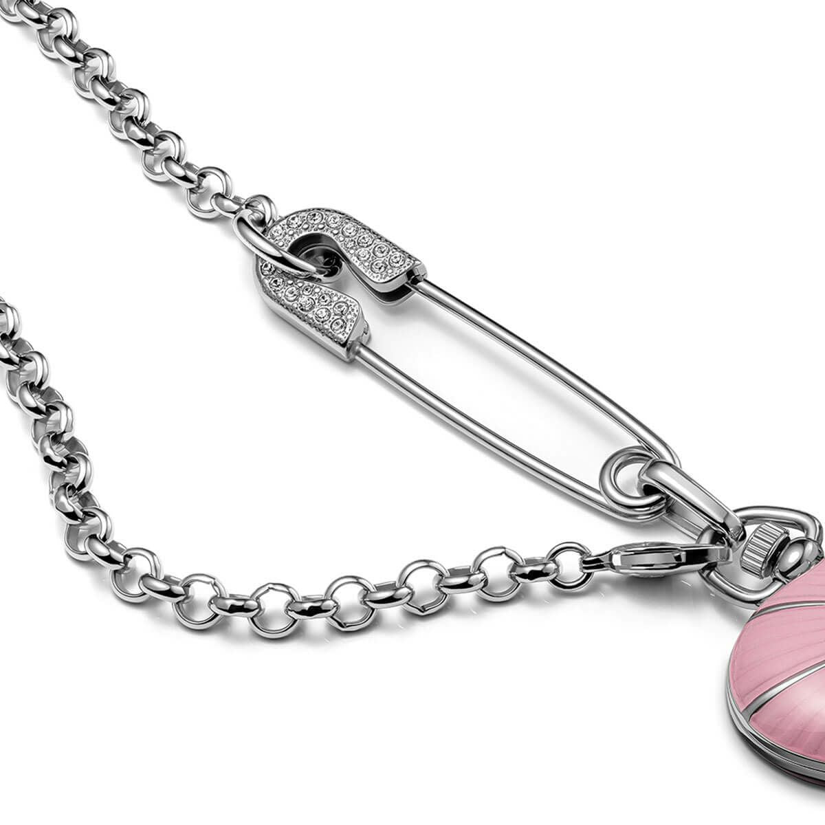 Vivienne Westwood Heart Pendant 32mm Pink Watch