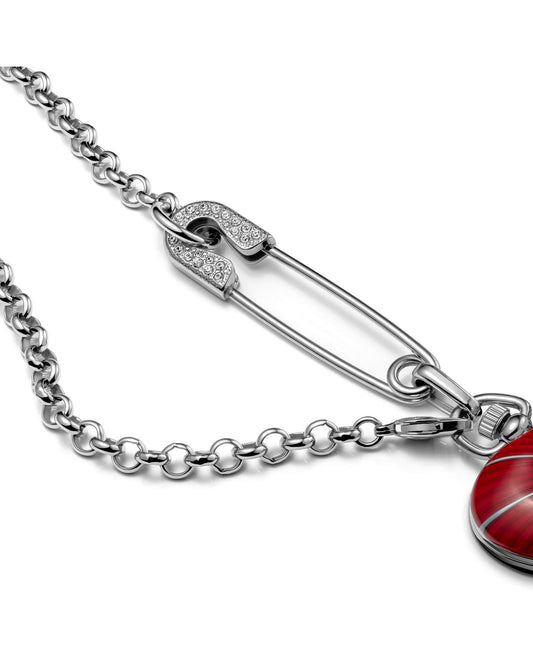 Vivienne Westwood Heart Pendant 32mm Red Watch