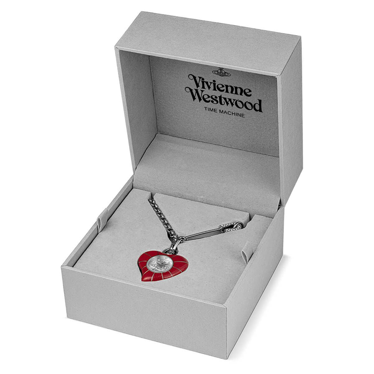 Vivienne Westwood Heart Pendant 32mm Red Watch