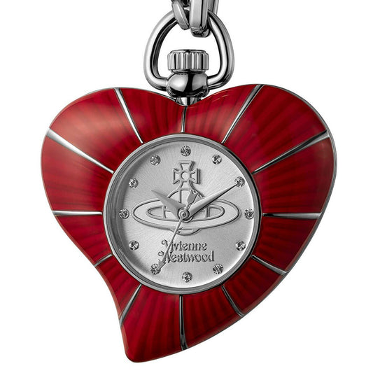 Vivienne Westwood Heart Pendant 32mm Red Watch