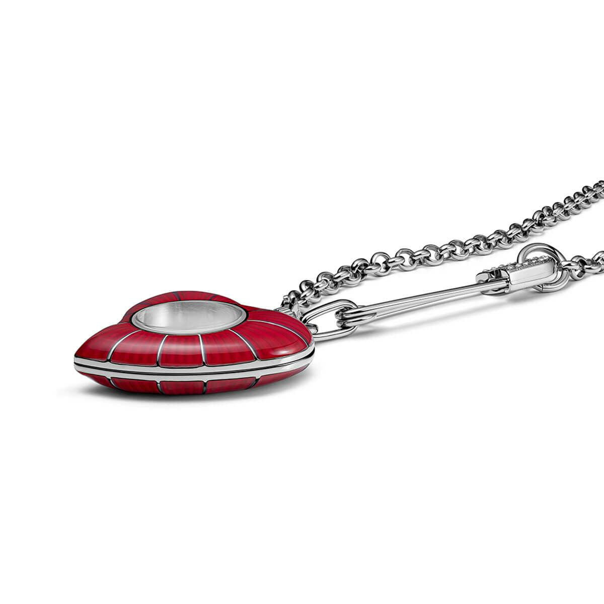 Vivienne Westwood Heart Pendant 32mm Red Watch